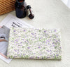 Wide Width Isabel Flower Cotton Linen Gauze Fabric, Quality Korean Fabric, Flowers Linen, 4 Colors, Vintage Look - By the Yard / 54230