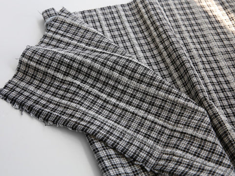 Checkered Prewashed Cotton Blend Fabric - in 8 Colors - By the Yard / 54414
