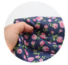 Large Flower Wide Width Waterproof Fabric - Red or Navy - Quality Korean Fabric - By the Yard / 54466