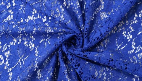 Lace Flower Garden Cotton Blend Fabric - Wide Width - In 3 Colors - By the Yard / 54729