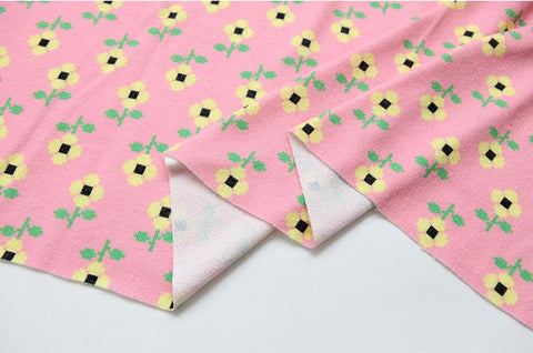 Berry Flower Polyester Knit Fabric - In 5 Colors- 57 Inches Wide - By the Yard / 53947
