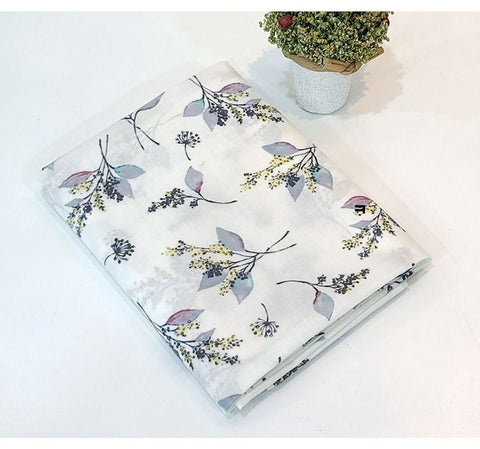 Vera Flower Matte Laminated Cotton Waterproof Fabric - Quality Korean Fabric by the yard / 54439