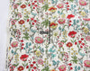 Flower Garden Oxford Cotton Fabric - Ivory or Navy - Home Decor Fabric By the Yard / 39379