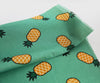 Pineapples Wide Width Waterproof Fabric - On Mint or Gray - Quality Korean Fabric - By the Yard / 54468