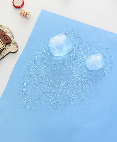 Waterproof Fabric Solid Color Sky Blue per Yard 24675