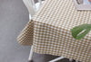1cm Checkered Matte Laminated Cotton Waterproof Fabric - Wide Width - Quality Korean Fabric by the yard / 54443