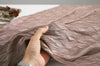 Ribbed Wave Pleated Polyester Wide Width Fabric - In Indi-pink - Quality Korean Fabric By the Yard / 53721GJ