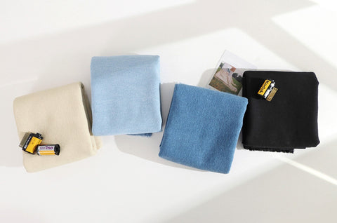 Prewashed 100% Cotton Twill Fabric In Black - Quality Korean Fabric By the Yard / 53393GJ