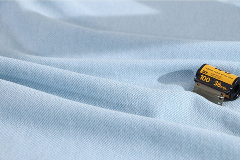 Prewashed 100% Cotton Twill Fabric In Sky - Quality Korean Fabric By the Yard / 53395GJ