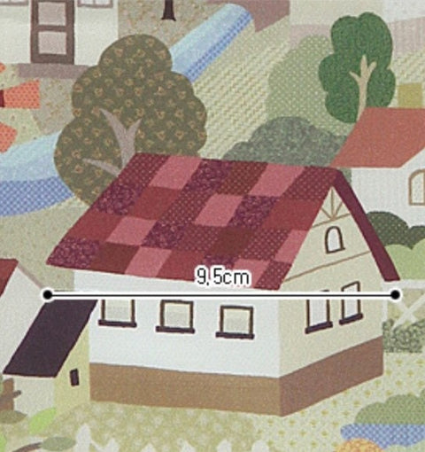 House In The Country 100% Cotton DTP Fabric - Quality Korean Fabric By the Yard / 94340