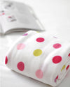 Fleece Fabric Polka Dots Play on White Ivory By the Yard 95285 - 281