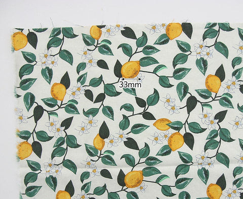 Lemon Cotton Linen Fabric, Quality Korean Fabric, 55" Wide - By the Yard /42782