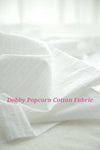 Popcorn Dobby Cotton Fabirc, White Popcorn Fabric, Stripe Fabric, White Cotton Fabric, Dobby, Quality Korean Fabric By the Yard /56679