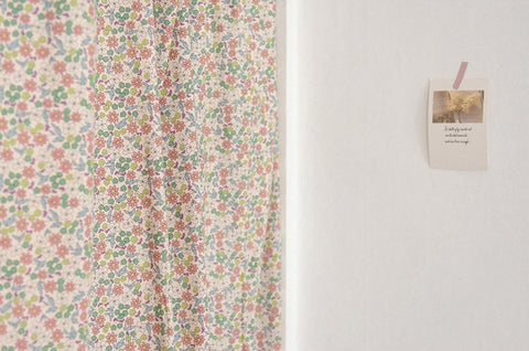 Flowers Cotton Fabric, Floral Fabric, Quality Korean Fabric - Fabric By the Yard /53993