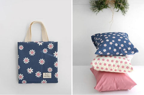 Daisy Flowers Cotton Fabric, Floral Fabric, Fabric Flowers, Quality Korean Fabric - Cotton Fabric By the Yard /53911