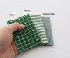 Green Cotton Checker, Stripe Fabric, Yarn Dyed Cotton Fabric, Solid Green Fabric, Quality Korean Fabric - Fabric By the Yard /04503