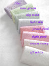 By the Yard - Minky Dimple Dot - off white, cream ivory, light pink, peach pink, lime green, light sky, sky mint or lilac - K Series