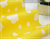 Waterproof Fabric Clouds on Yellow per Yard 30366