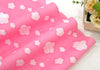 Waterproof Fabric Clouds on Pink per Yard 30364