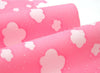 Waterproof Fabric Clouds on Pink per Yard 30364