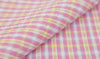 Cotton Seersucker 5 mm Plaid - Pink & Yellow - By the Yard (43 x 36") 51372