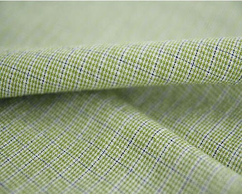Prewashed Yarn Dyed Plaid Cotton Fabric - Apple Green - per Yard (44 x 36") /37777