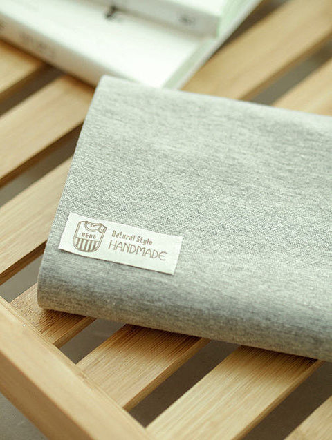 Solid Cotton Jersey or Ribbing Knit Fabric for Binding Necklines, Cuffs, Armholes - Melange Gray - By the Yard 38332