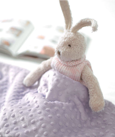Minky Dimple Dot - Lilac - K Series - By the Yard 49290