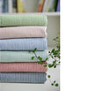 Prewashed Stripe Cotton Fabric - Olive, Indi Pink, Sky, Mint, Red or Navy - By the Yard 414400, 24569-1
