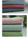 Plaid Cotton Fabric, Washing Cotton, 2 mm Plaid - Olive, Indi Pink, Sky, Mint, Red or Navy - Fabric By the Yard 414400