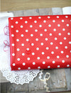 Laminated Oxford Fabric Polka Dots - Red or Navy - By the Yard /53836
