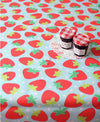 Waterproof Fabric Strawberry - Blue - By the Yard 39429