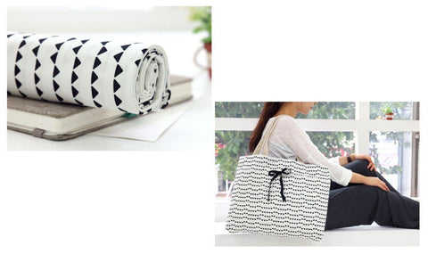 Black and White Mini Triangles Cotton Fabric - By the Yard - Geometric By the Yard 1198-2