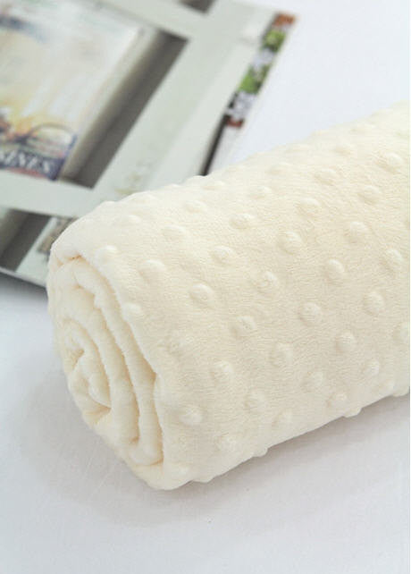 Minky Dimple Dot - Cream - By the Yard 43049 Melody Series