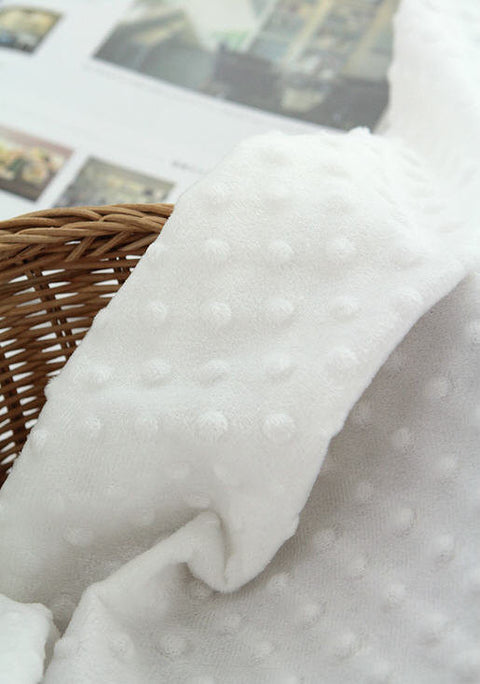 Minky Dimple Dot - White - By the Yard 43048 Melody Series