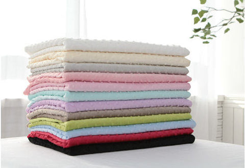 Minky Dimple Dot - Light Pink - By the Yard 43052 Melody Series