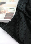 Minky Dimple Dot - Black - By the Yard 43057 Melody Series