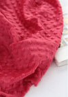 Minky Dimple Dot - Red - By the Yard 43056 Melody Series