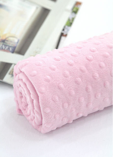 Minky Dimple Dot - Light Pink - By the Yard 43052 Melody Series