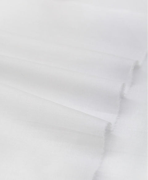 Semi-sheer Cotton Lightweight and Thin - White - By the Yard 45708 81021