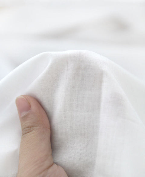 Semi-sheer Cotton Lightweight and Thin - White - By the Yard 45708 81021