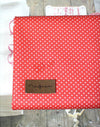 Laminated Cotton Blend 2mm Tiny Dot Series in Red 46214