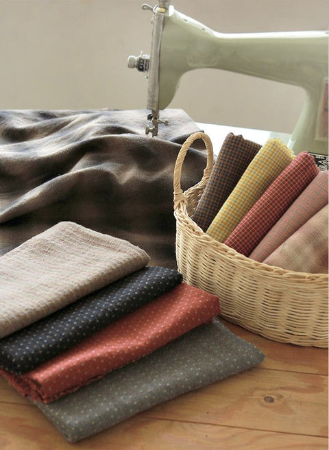 Cotton Fabric Tiny Dots - Mocha Beige - By the Yard 46859 58647-1