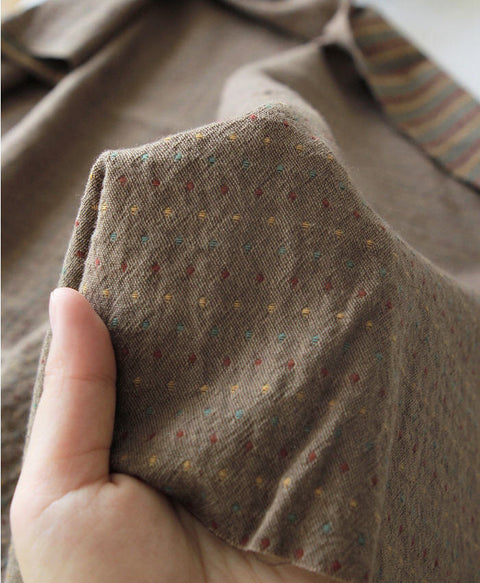 Cotton Fabric Tiny Dots - Mocha Beige - By the Yard 46859 58647-1