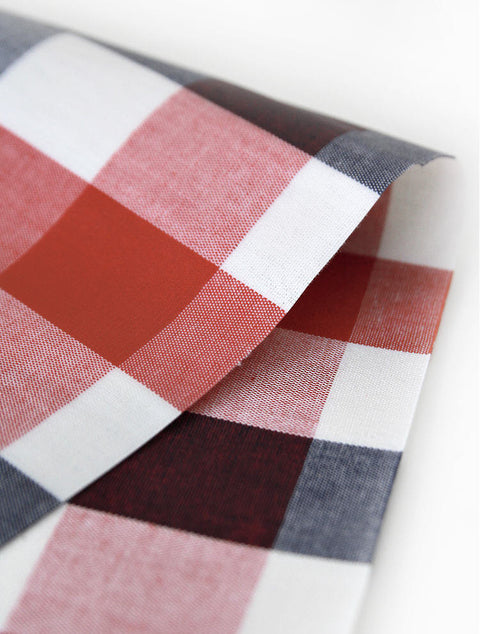 Laminated Cotton Fabric Plaid - By the Yard 43874