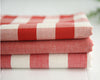 Yarn Dyed Cotton Fabric Vintage Red - Plaid, Stripe or Solid - By the Yard 11645