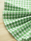 Green Houndstooth Cotton Fabric - 57 Inches Wide - By the Yard 88766