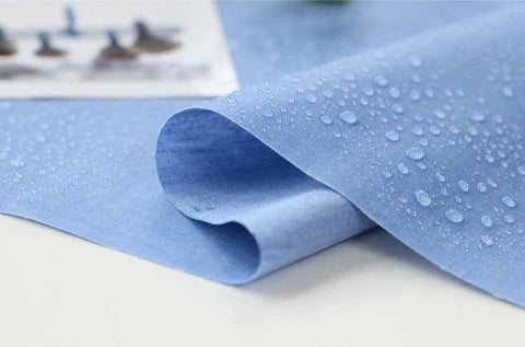 Laminated Cotton Fabric - Blue - By the Yard 47983