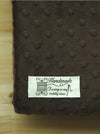 Minky Dimple Dot - Brown - K Series - By the Yard 49283