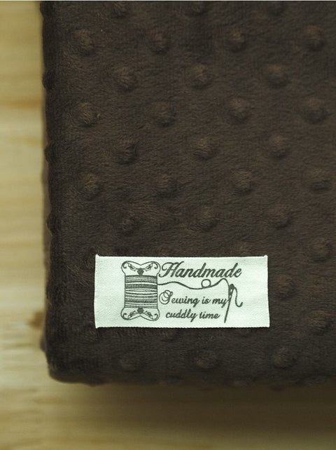 Minky Dimple Dot - Brown - K Series - By the Yard 49283
